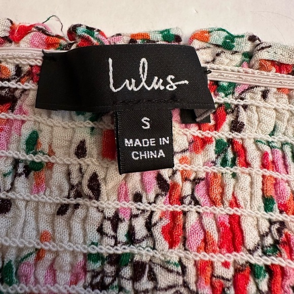 Lulus View from the Meadow White Floral Print Strapless Midi Dress - Picture 4 of 8